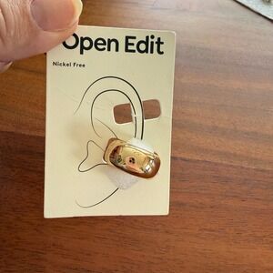 Open Edit Gold Chunky Hoop Earrings Nickel Free Nordstrom EDFE809SP25 NEW